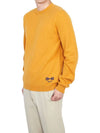 Men's Horsebit Crew Neck Cashmere Knit Top Orange - GUCCI - BALAAN 6