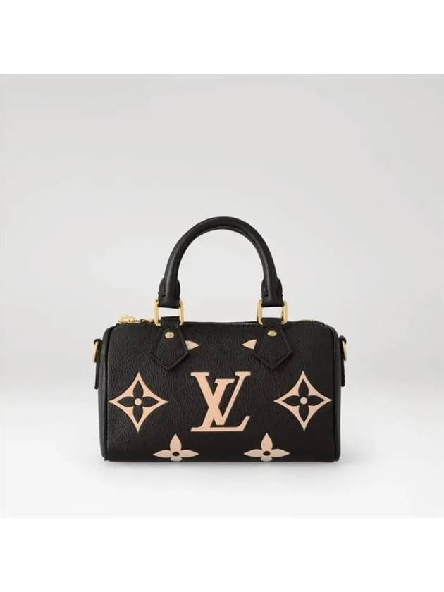 Women's Nano Speedy Monogram Tote Bag Black - LOUIS VUITTON - BALAAN 3