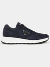 Triangle Logo Re-nylon Low Top Sneakers Blue - PRADA - BALAAN 3