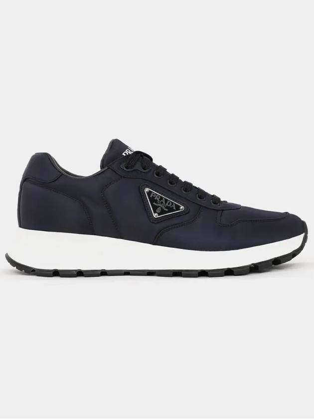 Prax 1 Re-Nylon Low Top Sneakers Blue - PRADA - BALAAN 3