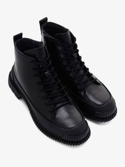 Fix Lace-Up Leather Worker Boots Black - CAMPER - BALAAN 2