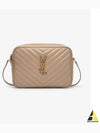 Lou Logo Quilting Cross Bag Beige - SAINT LAURENT - BALAAN 2