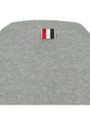 Engineered 4 Bar Stripe Loopback Jersey Knit Crewneck Sweatshirt Light Grey - THOM BROWNE - BALAAN 9