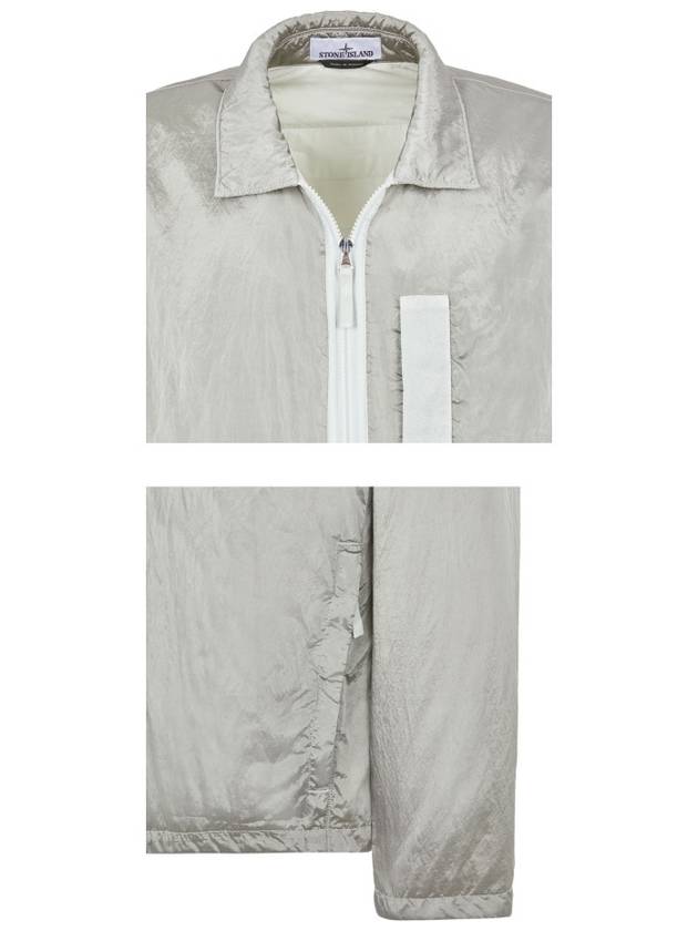 Nylon Metal Econyl Regenerated Nylon Primaloft Jacket Light Grey - STONE ISLAND - BALAAN 6