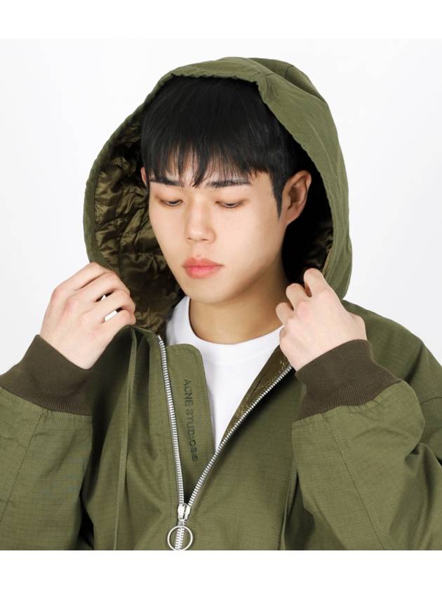 Ripstop Padded Jacket Olive - ACNE STUDIOS - BALAAN 8