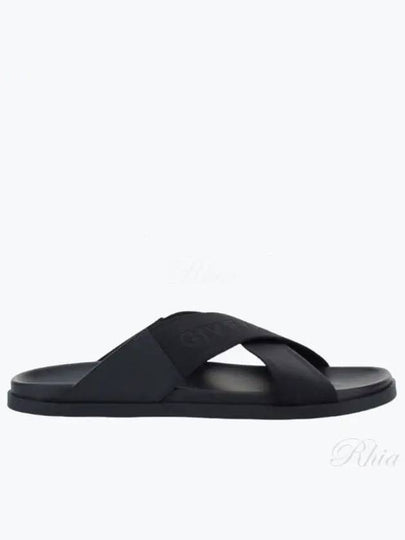 Cross Strap Sandal Slippers Black - GIVENCHY - BALAAN 2