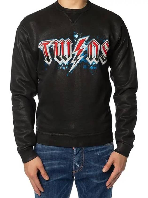 Twins Black Coated Sweatshirt S74GU0091 - DSQUARED2 - BALAAN 2