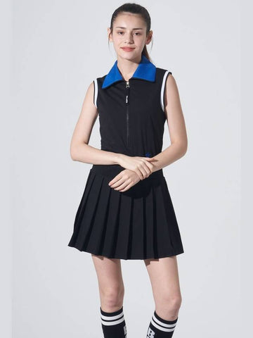 Collar point sleeveless dressBL - BLUDOT - BALAAN 1