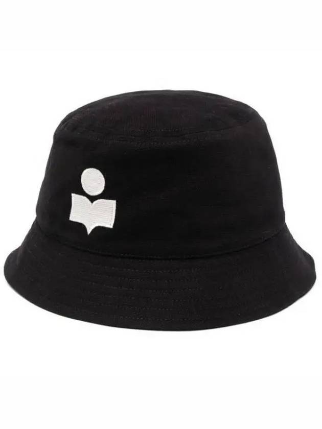 Hailey Embroidered Logo Bucket Hat Black - ISABEL MARANT - BALAAN 2