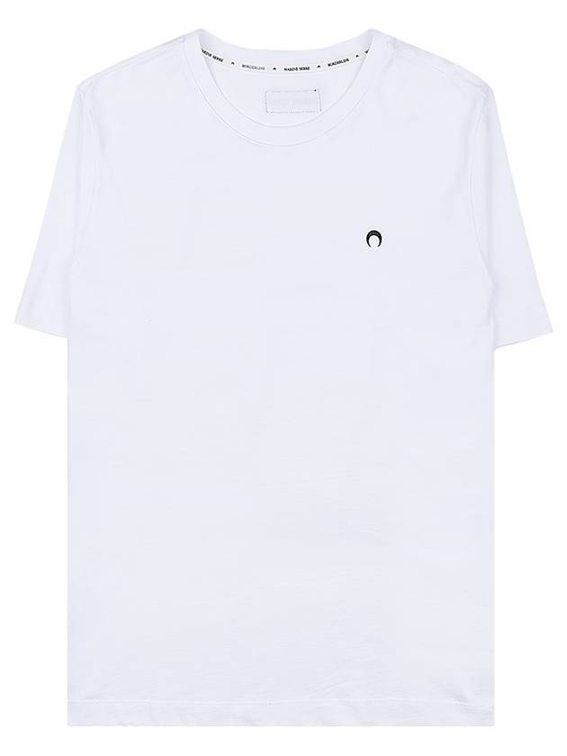 Moon Logo Embroidered Short Sleeve TShirt T129M JERCO002101 - MARINE SERRE - BALAAN 9