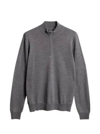 KIYAN QUARTER ZIP SWEATER FMKW11608 U218 Men s zipper - J.LINDEBERG - BALAAN 1