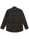 Pigment Coated Check Shirt Charcoal - ARCANE FUNK - BALAAN 2