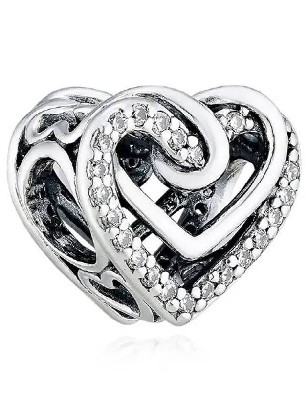 Sparkling Cross Heart Charm Silver - PANDORA - BALAAN 6