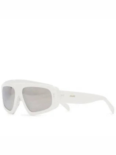 Eyewear Frame Mirror Logo Acetate Sunglasses White - CELINE - BALAAN 2