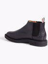 Pebble Crepe Sole Mid Top Grain Leather Chelsea Boots Black - THOM BROWNE - BALAAN 4