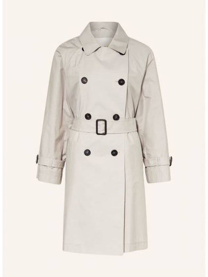 Titrench Water Repellent Double Breasted Button Trench Coat Beige - MAX MARA - BALAAN 2