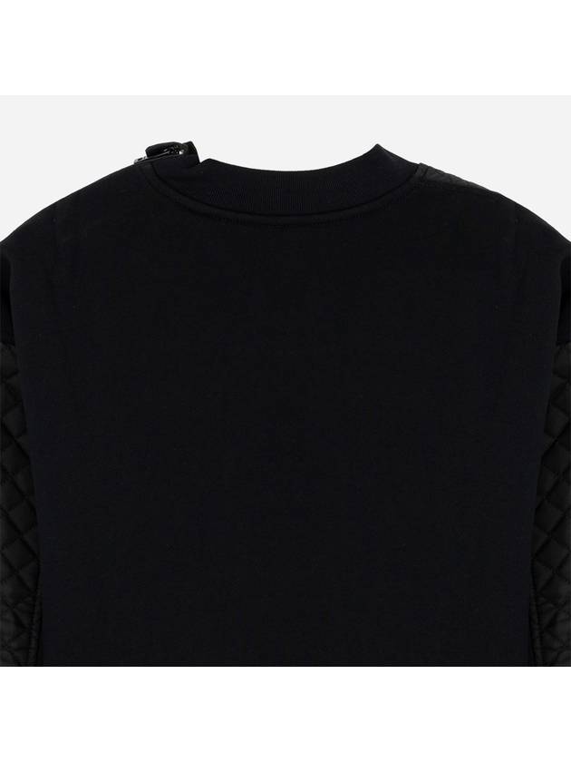 Kids embossed logo quilted sweatshirt black 8037457 - BURBERRY - BALAAN 6