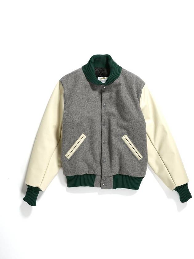 Varsity Wool Bomber Jacket Grey - ENGINEERED GARMENTS - BALAAN 2