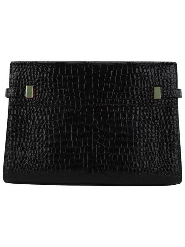 579271 Crocodile emboss Manhattan shoulder bag 34196Y - SAINT LAURENT - BALAAN 3