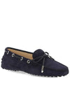 Gommino Suede Driving Shoes Blue - TOD'S - BALAAN 3