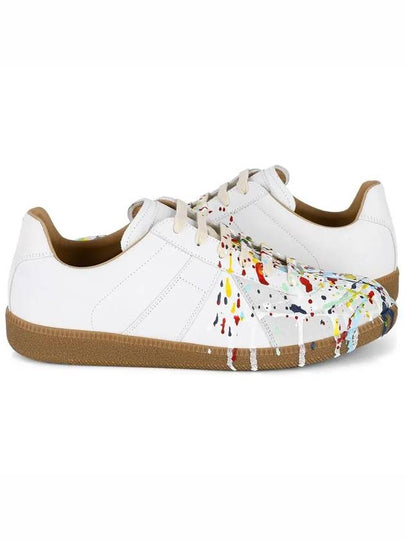 Men's Replica German Army Paint Low Top Sneakers White - MAISON MARGIELA - BALAAN 2