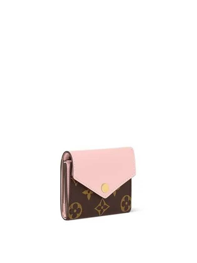 Zoe Monogram Flap Half Wallet Rose Ballerine - LOUIS VUITTON - BALAAN 3