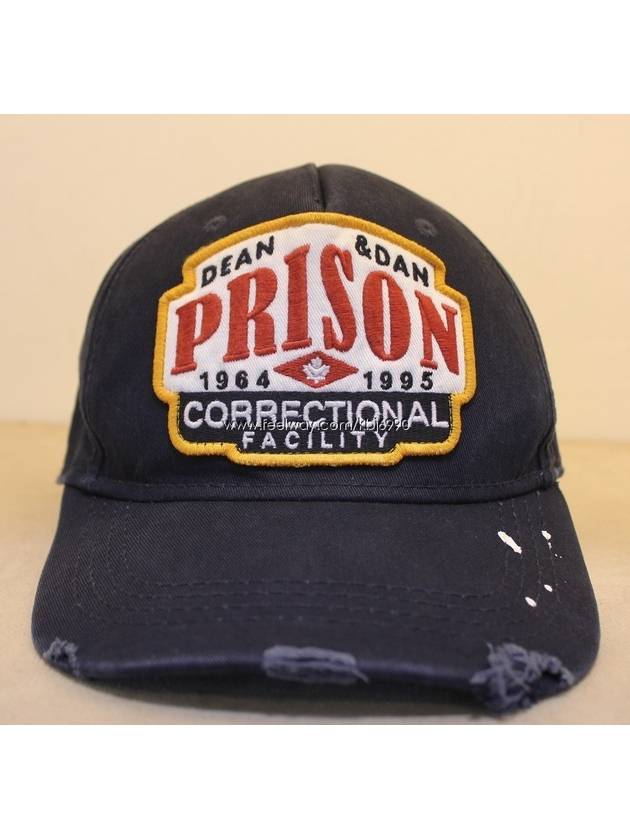 DQ PRISON embroidered logo square patch cap - DSQUARED2 - BALAAN 8