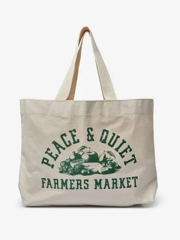 MUSEUM OF PEACE QUIET Farmers Market Print Tote Bag Natural MOPQSS2327NATURAL - MUSEUM OF PEACE & QUIET - BALAAN 1