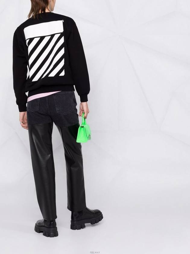 Bag Diagonal Sweatshirt Black - OFF WHITE - BALAAN 6