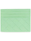 Intrecciato Leather Card Holder Siren - BOTTEGA VENETA - BALAAN 4