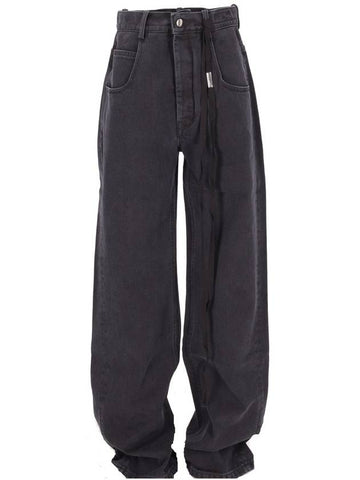 CLAIRE 5-POCKETS COMFORT TROUSERS FADED DENIM - ANN DEMEULEMEESTER - BALAAN 1