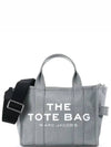 Logo Canvas Small Tote Bag Grey - MARC JACOBS - BALAAN 2