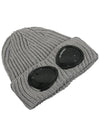 Signature Goggles Wool Beanie Grey - CP COMPANY - BALAAN 4