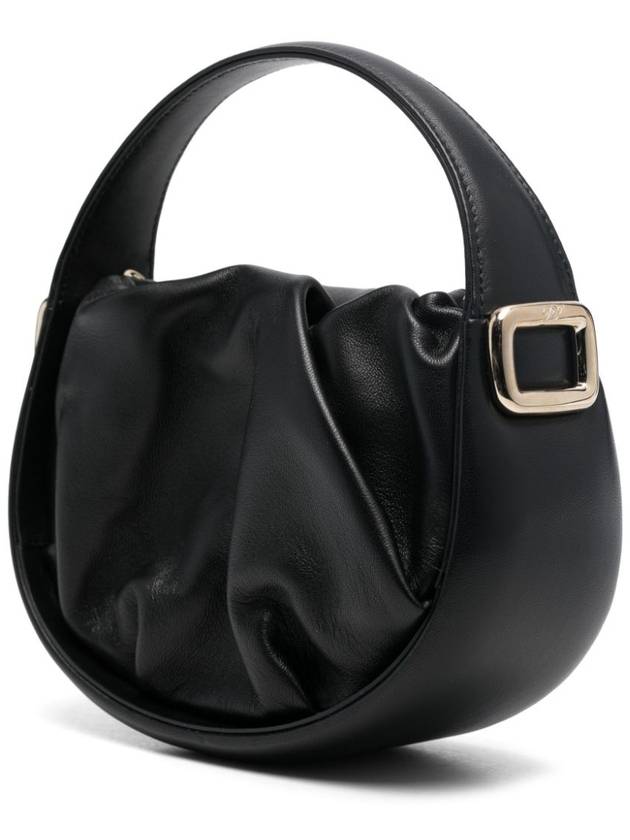 Hobo Viv' Choc Royal Mini Leather Tote Bag Black - ROGER VIVIER - BALAAN 6