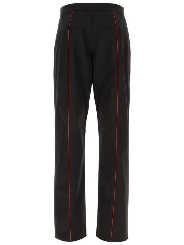 Salvatore contrast trim track pants black - SALVATORE FERRAGAMO - BALAAN 3