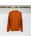 Wappen Patch Crew Neck Sweatshirt Orange - STONE ISLAND - BALAAN 3