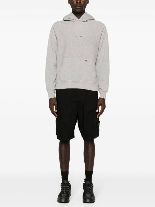 Light Stretch Cotton Bermuda Shorts Black - STONE ISLAND - BALAAN 3