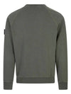 Logo Patch Crew Neck Sweatshirt Musk - STONE ISLAND - BALAAN 3