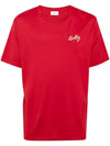 Embroidered Logo Short Sleeve T-Shirt Red - BALLY - BALAAN 2