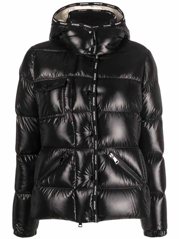 1A00114 68950 999 FLUMET Glossy Black Women’s Padding - MONCLER - BALAAN 2