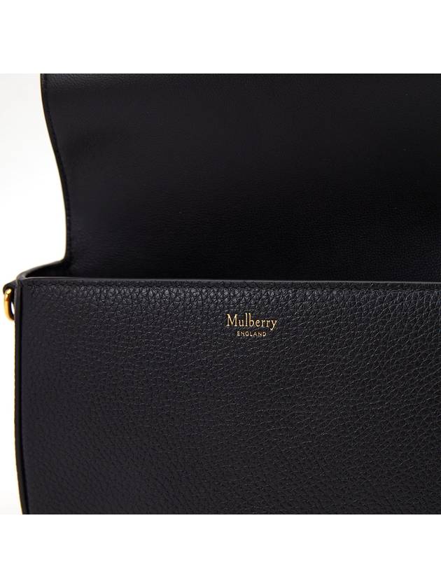 Darley Satchel Classic Grain Small Cross Bag Black - MULBERRY - BALAAN 11