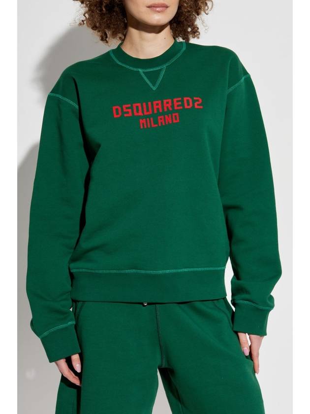 Dsquared2 Sweatshirt With Logo, Women's, Green - DSQUARED2 - BALAAN 3