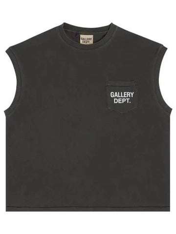 Logo embossed cotton sleeveless 270603 - GALLERY DEPT. - BALAAN 1