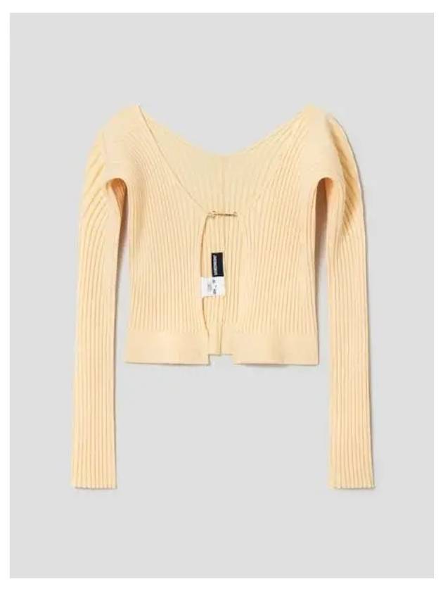 Jacquemus Women s La Maille Fralou Cardingun Light Yellow 2 Domestic Product - JACQUEMUS - BALAAN 1