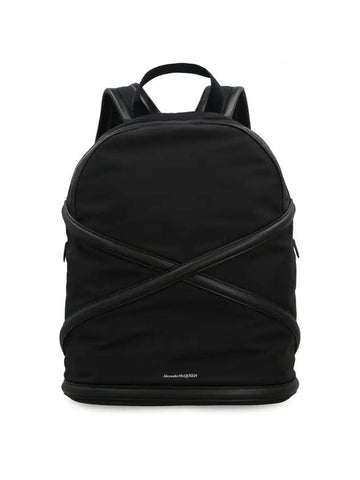 Men's Harness Logo Nylon Backpack Black - ALEXANDER MCQUEEN - BALAAN 1