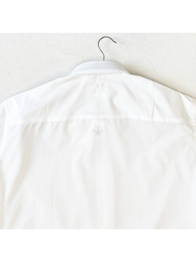 Tonal Logo Classic Long Sleeve Shirt White - AMI - BALAAN 8