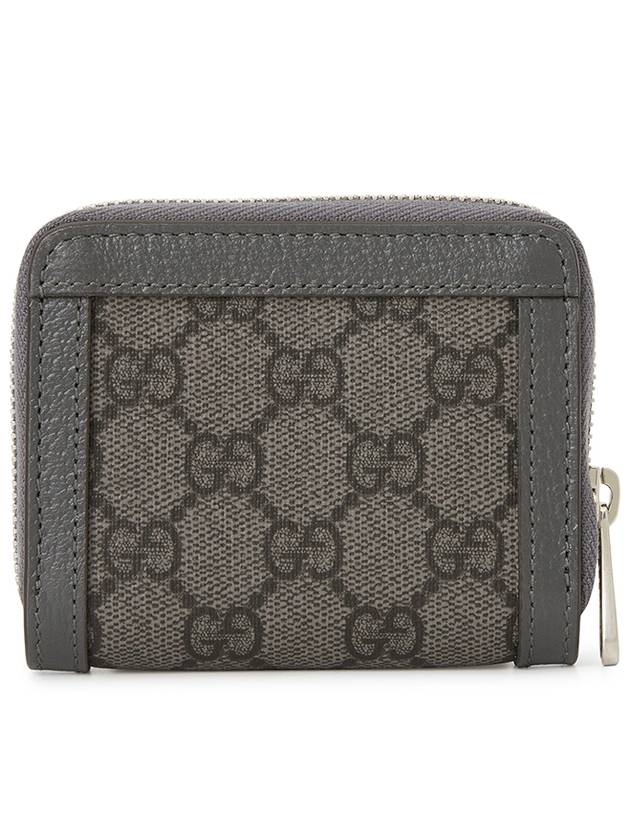 Ophidia Double G Zip Around Half Wallet Grey - GUCCI - BALAAN 3