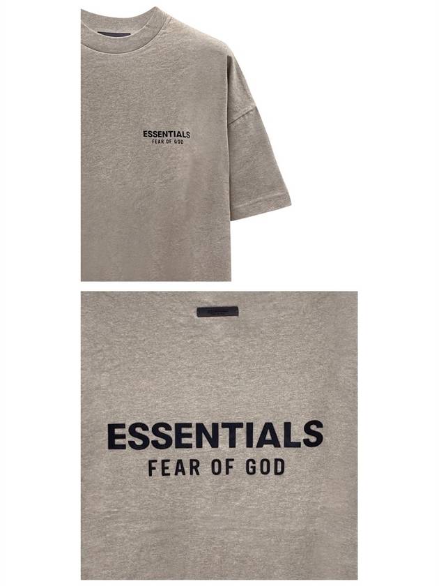 Soft touch logo core jersey crew neck short sleeve t shirt heather gray men s 125HO244369F 367 TJ - FEAR OF GOD - BALAAN 5