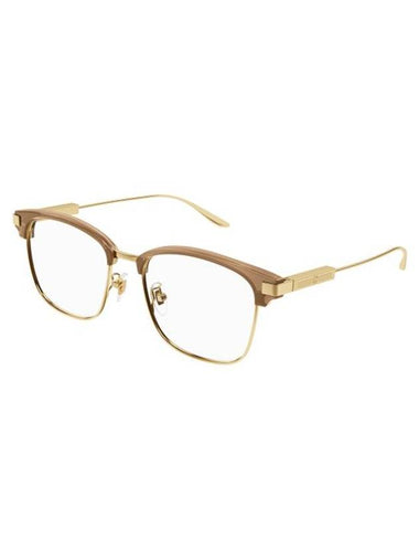 Square Metal Eyeglasses Gold - GUCCI - BALAAN 1