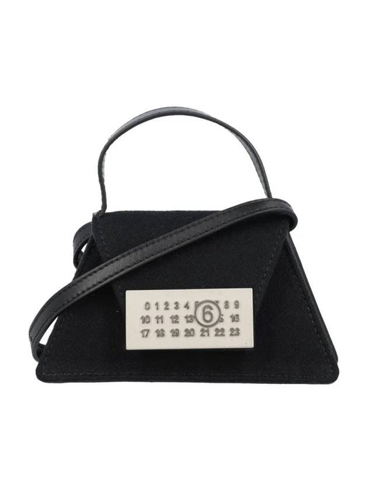 Women's Number Logo Mini Handle Cross Bag Black - MAISON MARGIELA - BALAAN 1